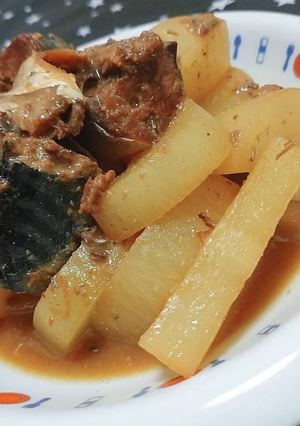 鯖味噌缶で簡単さば味噌煮-レシピのメイン写真