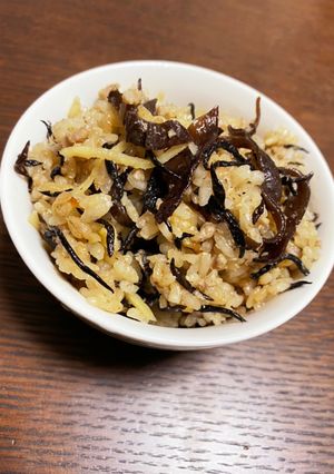 旦那が悶絶！きくらげひじき炊き込みご飯-レシピのメイン写真
