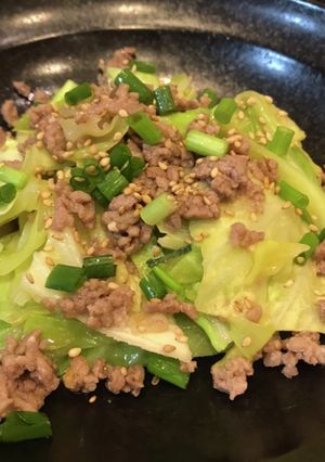 超簡単　キャベツとひき肉の味噌炒め♡-レシピのメイン写真