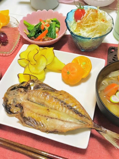 温まる和食の夕飯献立・今日は魚メイン献立-レシピのメイン写真