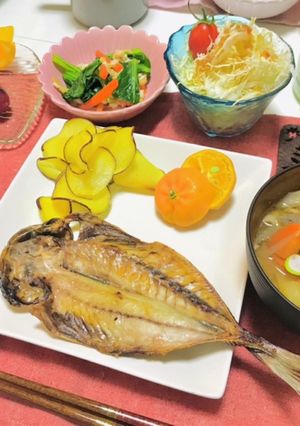 温まる和食の夕飯献立・今日は魚メイン献立-レシピのメイン写真