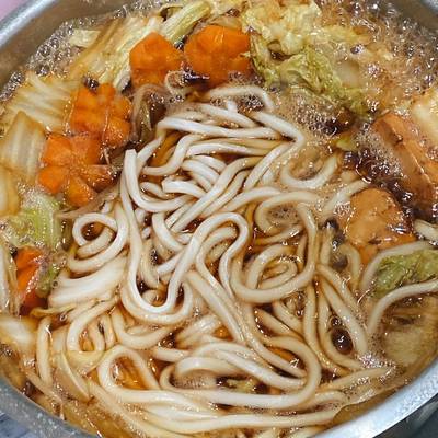 なおみんのお出汁が美味しいうどんすき鍋