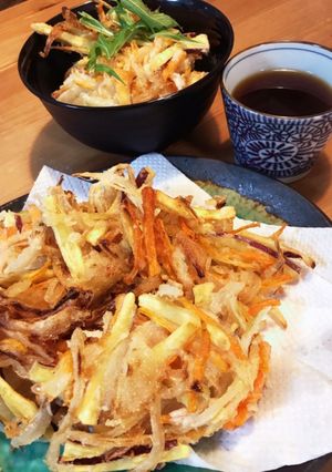 簡単☆玉ねぎ人参さつまいものかき揚げ-レシピのメイン写真