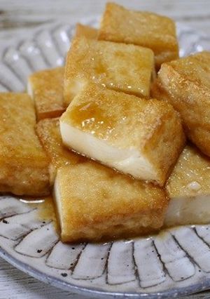 厚揚げのごま油めんつゆ炒め-レシピのメイン写真