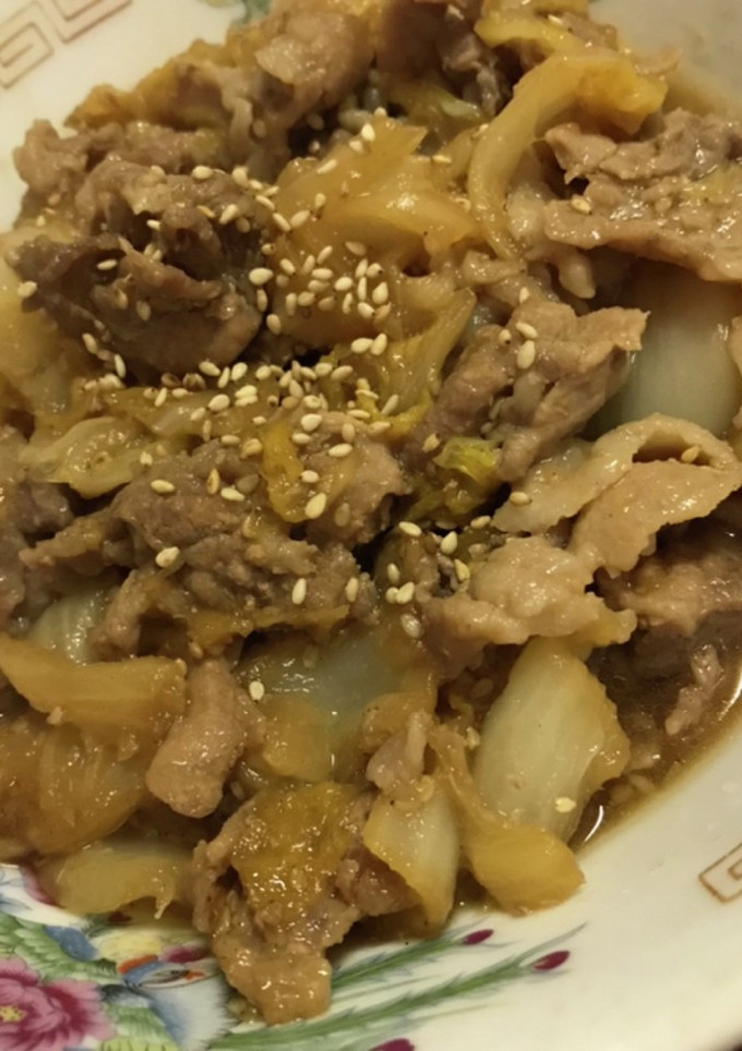 白菜 と豚肉 炒め-レシピのメイン写真