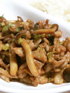 超簡単☆豚こまとしめじde甘辛炒め-レシピのメイン写真