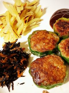 ピーマンの肉詰め(まるver-レシピのメイン写真