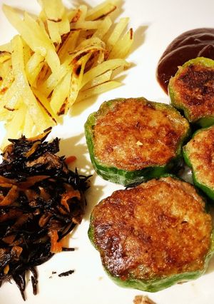 ピーマンの肉詰め(まるver-レシピのメイン写真