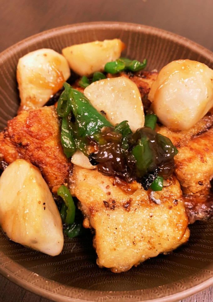 揚げサバと里芋の餡掛け炒め-レシピのメイン写真