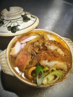 味噌カツ煮込みうどん(*≧∀≦*)-レシピのメイン写真