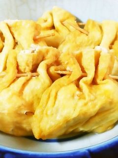 生おからde巾着☆おから煮~どんぶらこw-レシピのメイン写真