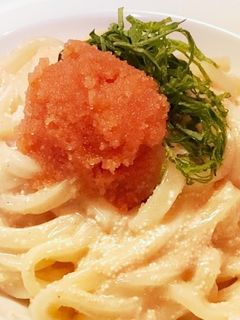 レンジで簡単☆明太クリームうどん-レシピのメイン写真