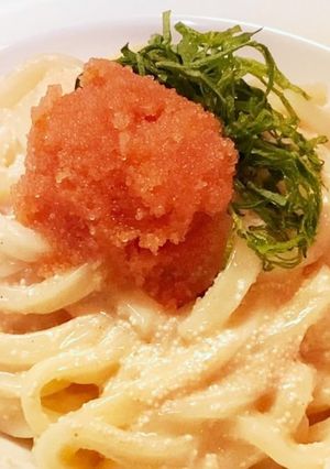 レンジで簡単☆明太クリームうどん-レシピのメイン写真