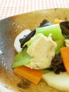 【バランス】長芋とチンゲン菜の炒め物-レシピのメイン写真