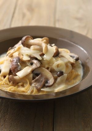 豆乳ときのこの白味噌クリームパスタ-レシピのメイン写真