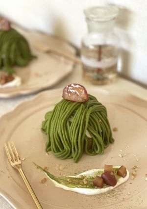簡単！濃厚抹茶モンブラン＊-レシピのメイン写真