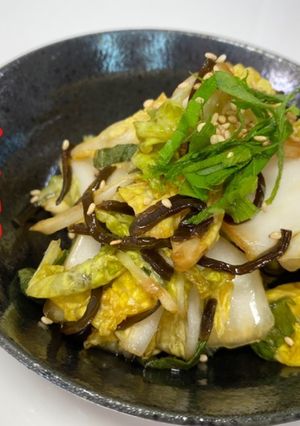 塩昆布の旨味がギュッ！白菜の塩昆布漬け-レシピのメイン写真