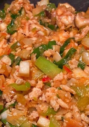 食感が美味♪鶏肉味噌(エリンギ入り)-レシピのメイン写真