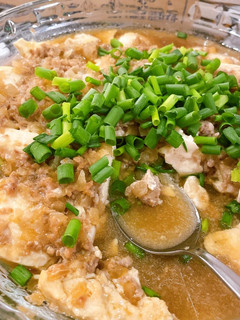 ひき肉と豆腐の レンジ蒸し-レシピのメイン写真