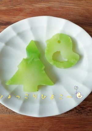 ＊ブロ茎からひょっこりひよこ～&3D＊-レシピのメイン写真