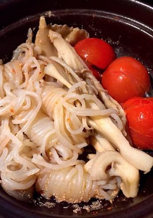 ミニ土鍋で3品　明太子煮　お弁当に-レシピのメイン写真