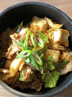 【味噌汁再利用】汁なし豚キムチ麺-レシピのメイン写真