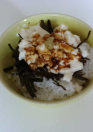 簡単！早い！うまい！豆腐わさび丼-レシピのメイン写真