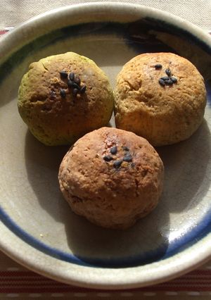 さつまいも包み☆３色クッキー♪-レシピのメイン写真