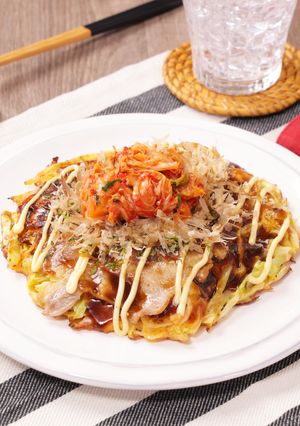 豚キムチのお好み焼き-レシピのメイン写真