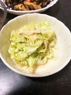 簡単副菜!キャベツのごまマヨ和え-レシピのメイン写真