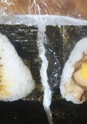 男子喜ぶおにぎり：味玉とネギチャーシュー-レシピのメイン写真