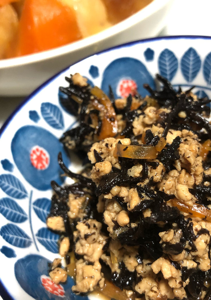 ひじきと挽き肉の炒り煮-レシピのメイン写真