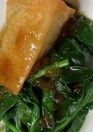 揚げ蒲鉾とほうれん草のさっと煮-レシピのメイン写真