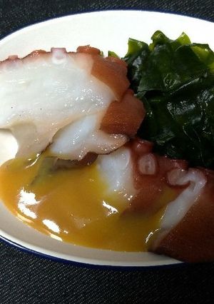 たことわかめのからし酢味噌-レシピのメイン写真