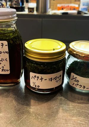 フリフリパクチーのははつゆ漬け-レシピのメイン写真
