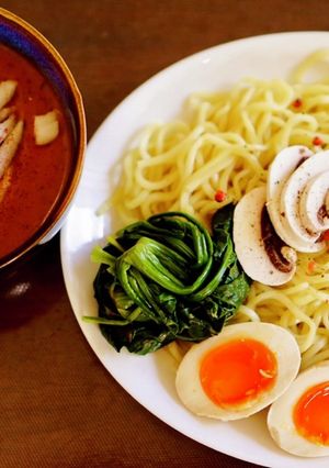 〆まで美味しい！濃厚ベジポタカレーつけ麺-レシピのメイン写真