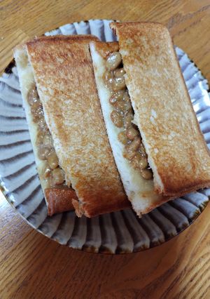 納豆ホットサンド-レシピのメイン写真