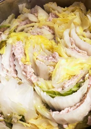 豚ひき肉と白菜の重ね鍋-レシピのメイン写真
