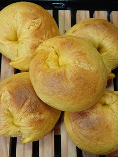 豆乳かぼちゃベーグル-レシピのメイン写真