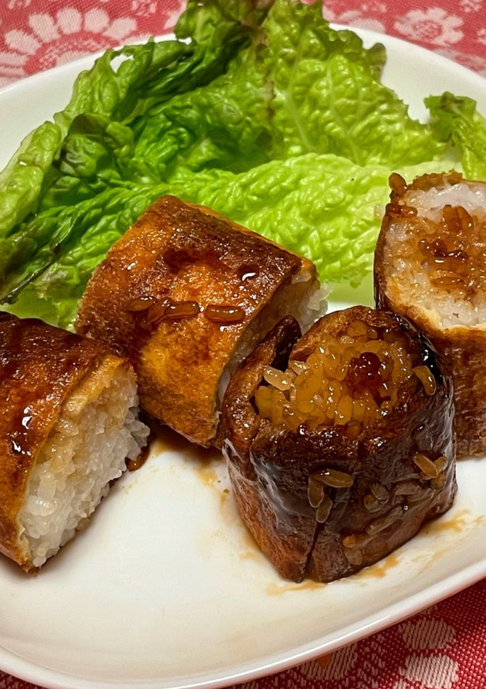 ご飯の油揚げ巻き照り焼き風-レシピのメイン写真