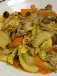 甘酸っぱい☆豚コマと野菜のポン酢炒め-レシピのメイン写真