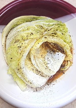 レンジで４分めんつゆ粒マスタード白菜蒸し-レシピのメイン写真