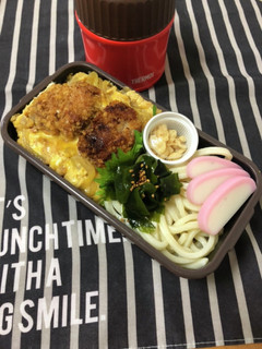 男子高校生弁当1/21カツ丼弁当-レシピのメイン写真