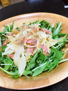ベーコンと水菜のサラダ-レシピのメイン写真