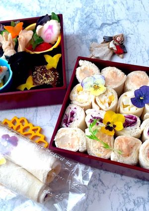 くるくるサンドイッチ あり合わせ弁当-レシピのメイン写真