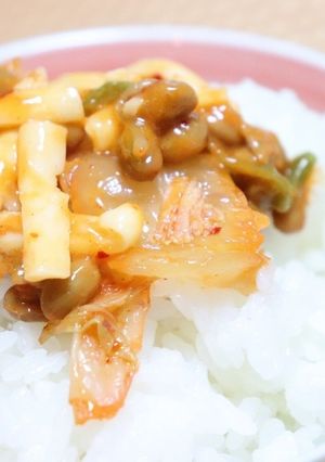 ご飯のおともに！キムチ納豆チーズ-レシピのメイン写真