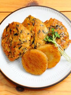 豆腐つくねハンバーグと長芋ステーキ-レシピのメイン写真