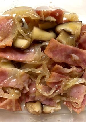しいたけとベーコンのにんにく炒め-レシピのメイン写真
