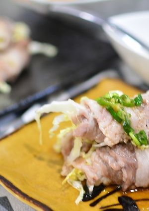レンジで作る♬簡単白菜の豚巻き蒸し★-レシピのメイン写真