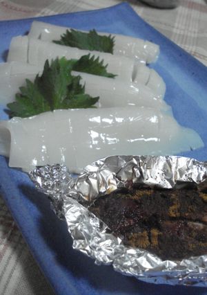 カレー風味の焼きゴロでイカ刺し-レシピのメイン写真